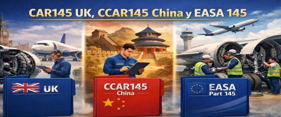 Regulaciones CAR145 UK, CCAR 145 China y diferencias con EASA 145