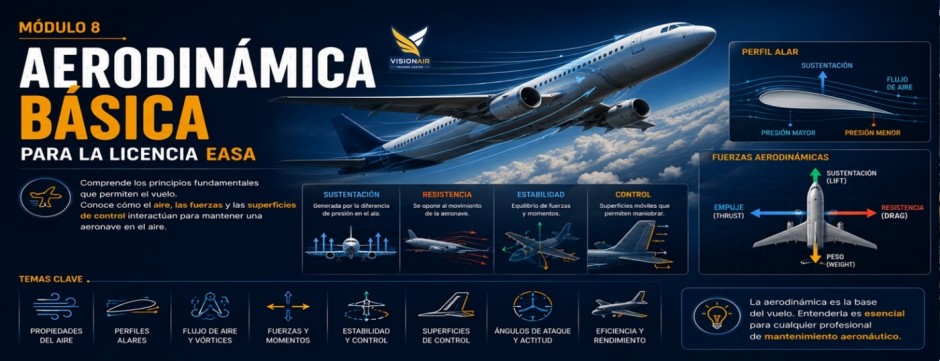EASA M&oacute;dulo 8. Aerodin&aacute;mica B&aacute;sica